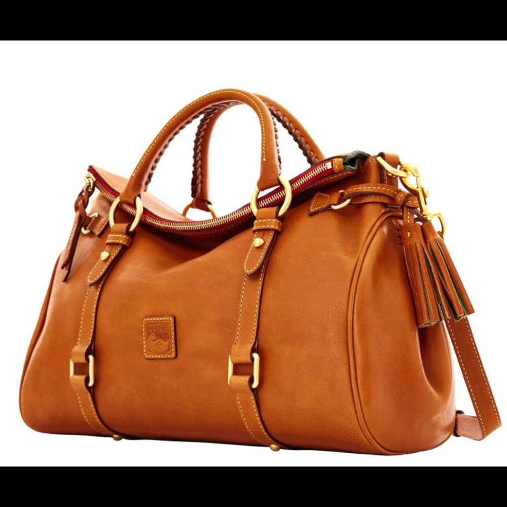 NWOT Dooney & Bourke Florentine Leather Satchel Bag (M)